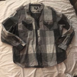 Rock & Republic plaid button down shirt SZ XXL